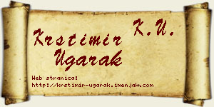 Krstimir Ugarak vizit kartica